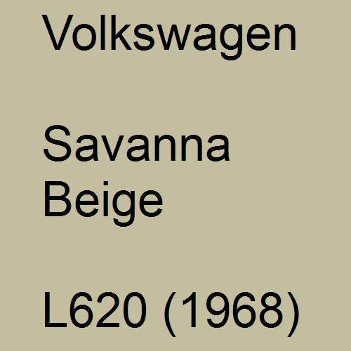 Volkswagen, Savanna Beige, L620 (1968).